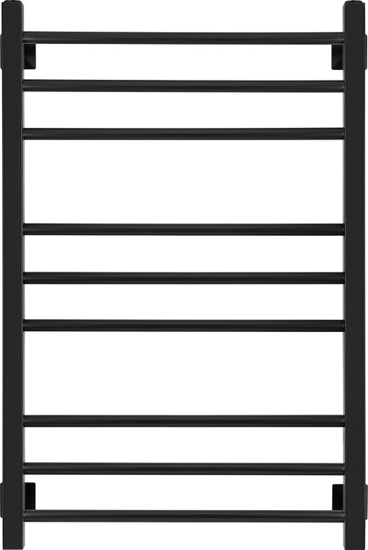 Полотенцесушитель водяной Secado Модена 4603777441487 85x55 см, матовый черный, лесенка