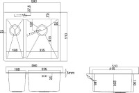 Мойка кухонная Zorg R R 59-2-51-R R, нержавеющая сталь
