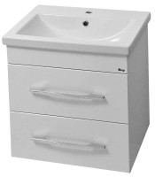 Тумба с раковиной Emmy Рокард 70 подвесная, белая