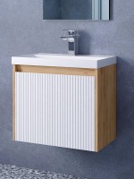 Тумба под раковину без столешницы Corozo Блисс 60 подвеная, дуб крафт