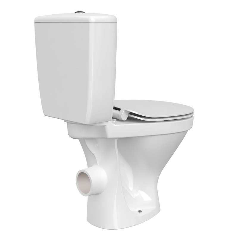 Унитаз-компакт напольный Cersanit Melar 031 3/6 DPL EO slim 64234 с микролифтом