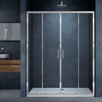 Душевая дверь в нишу Vincea Alpha VDS-3AL2170CL 170 см, стекло прозрачное, хром