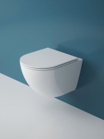 Комплект Унитаз подвесной Esbano Gardena-49T + Инсталляция Fram + Кнопка Хром глянцевый