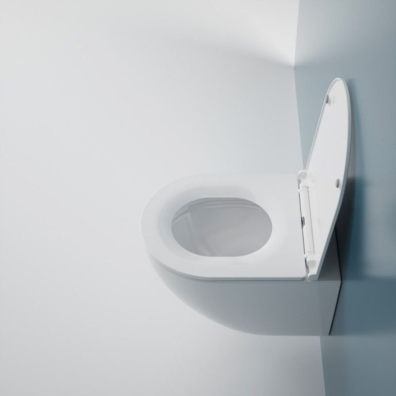 Комплект Унитаз подвесной Esbano Gardena-49T + Инсталляция Fram + Кнопка Хром глянцевый