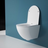 Комплект Унитаз подвесной Esbano Gardena-49T + Инсталляция Fram + Кнопка Хром глянцевый