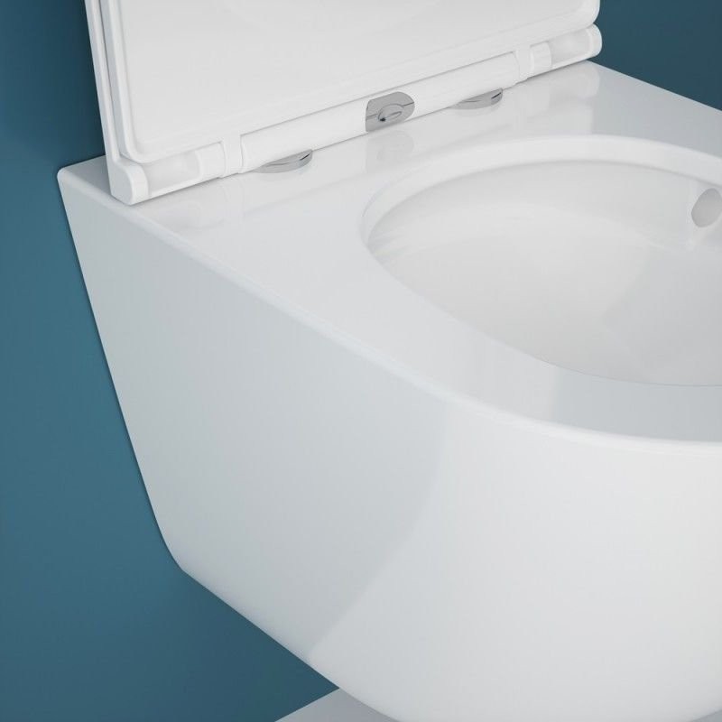 Комплект Унитаз подвесной Esbano Gardena-49T + Инсталляция Fram + Кнопка Хром глянцевый