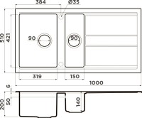 Мойка кухонная Omoikiri Kinokawa 100-2-WG wind green