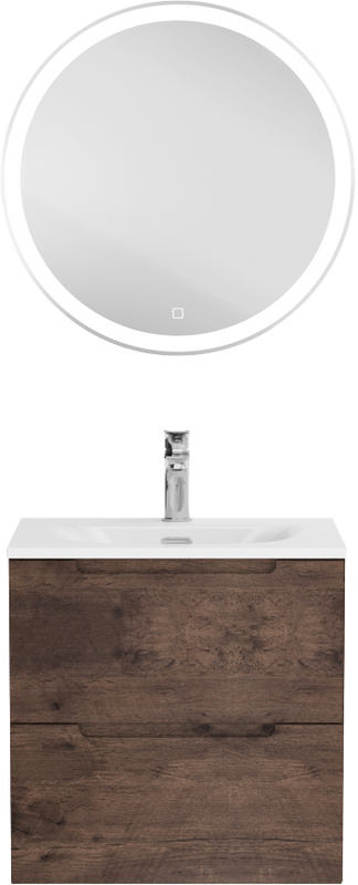 Мебель для ванной комнаты BelBagno Etna 39 50 rovere moro, раковина BB-8099-3-50