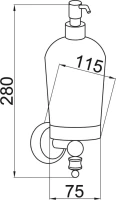 Дозатор Boheme Palazzo 10167 Дозатор Boheme Palazzo 10167