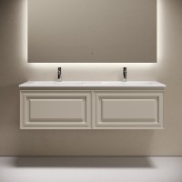 Тумба с раковиной Sancos Very 140 подвесная, beige soft, раковина CN7022