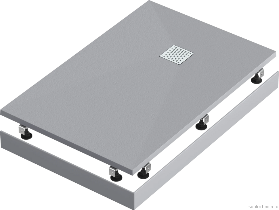 Поддон для душа Good Door Essentia 120х90, серый