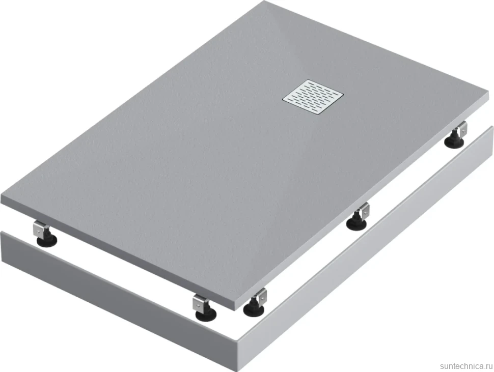 Поддон для душа Good Door Essentia 120х90, серый