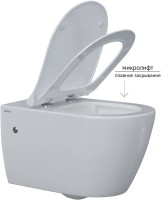 Унитаз подвесной Berges Mascon Rimless 082128 с микролифтом
