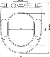Унитаз подвесной Berges Mascon Rimless 082128 с микролифтом