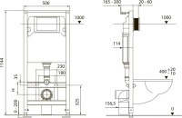 Система инсталляции для унитазов TECE TECEspring S401101 4 в 1 с кнопкой смыва глянцевый хром
