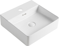 Тумба с раковиной Orange Line 80 подвесная, 2 ящика, матовый латте с раковиной B04-405W