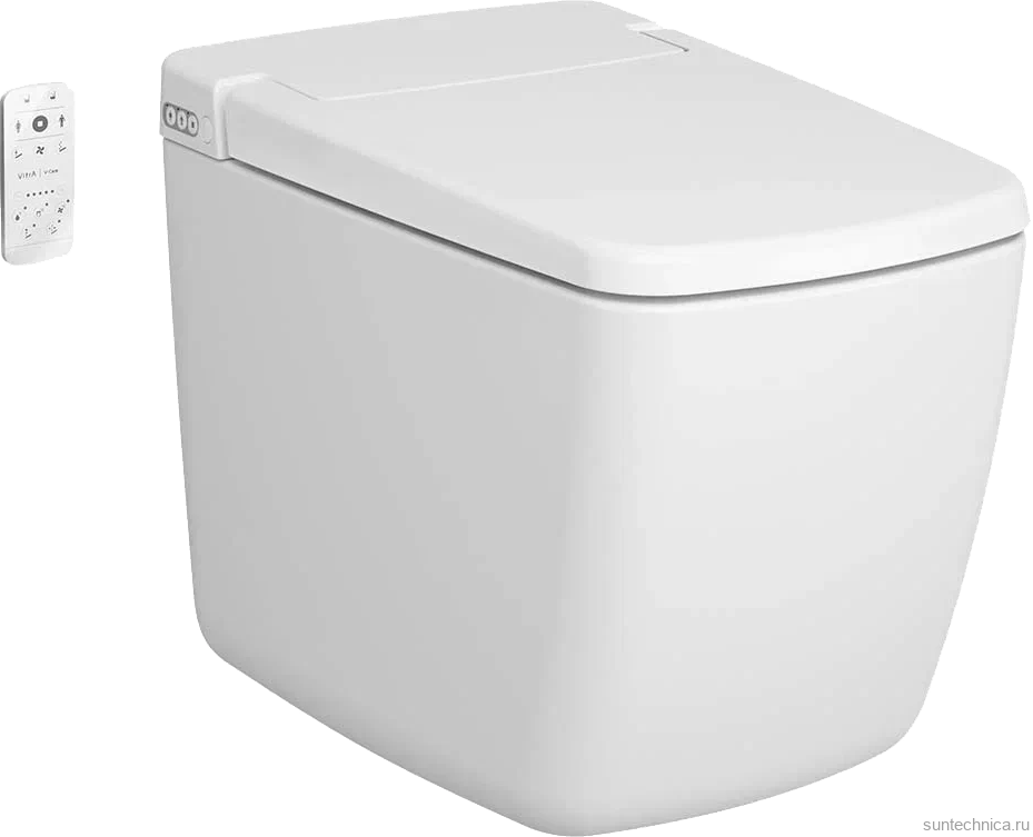Умный унитаз напольный VitrA V-Care Prime 7232B403-6217 безободковый, с биде и микролифтом