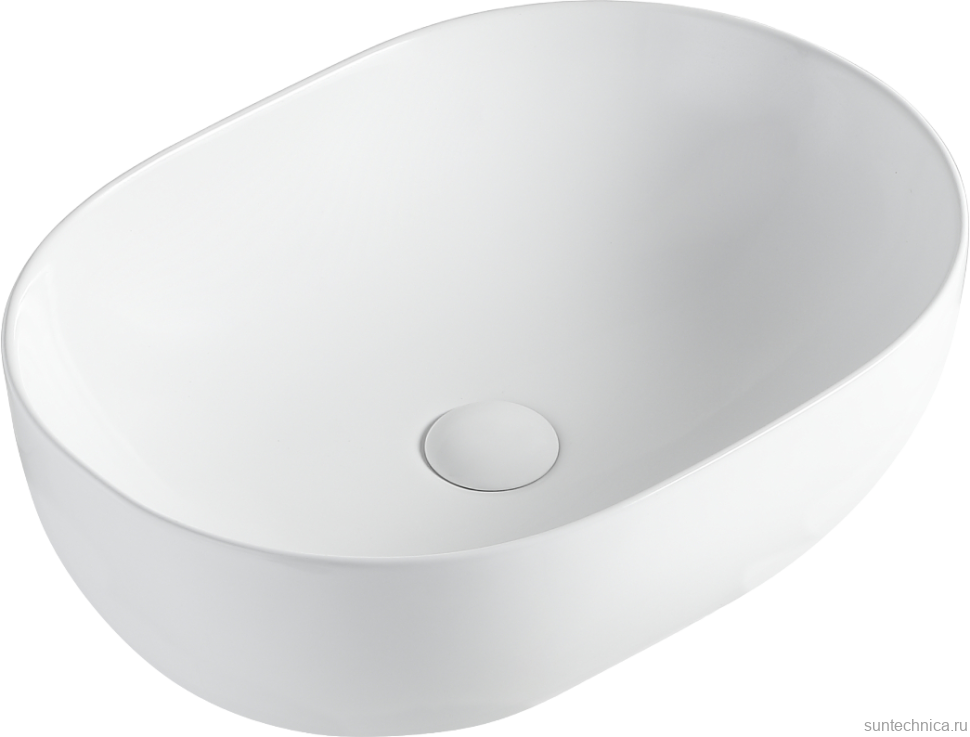 Тумба с раковиной Orange Line 60 подвесная, 2 ящика, матовая белая с раковиной B05-480W