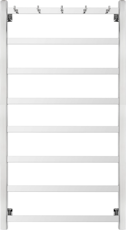 Полотенцесушитель электрический Secado Корсико 1 К R 105x55 см, подключение справа, хром, лесенка