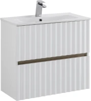 Тумба с раковиной Art&Max Elegant 60 подвесная, белая матовая