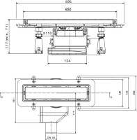 Душевой трап (лоток) Pestan Confluo Premium Line 650 с решеткой Душевой трап (лоток) Pestan Confluo Premium Line 650 с решеткой