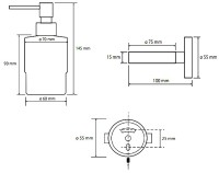 Дозатор Bemeta Amber 155109102 gold copper matt