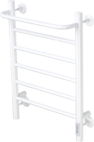 Полотенцесушитель электрический Comfysan Capri EC-6 60х40 60x45 см, подключение справа, слева, матовый белый, лесенка, из стали