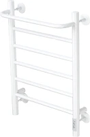 Полотенцесушитель электрический Comfysan Capri EC-6 60х40 60x45 см, подключение справа, слева, матовый белый, лесенка, из стали