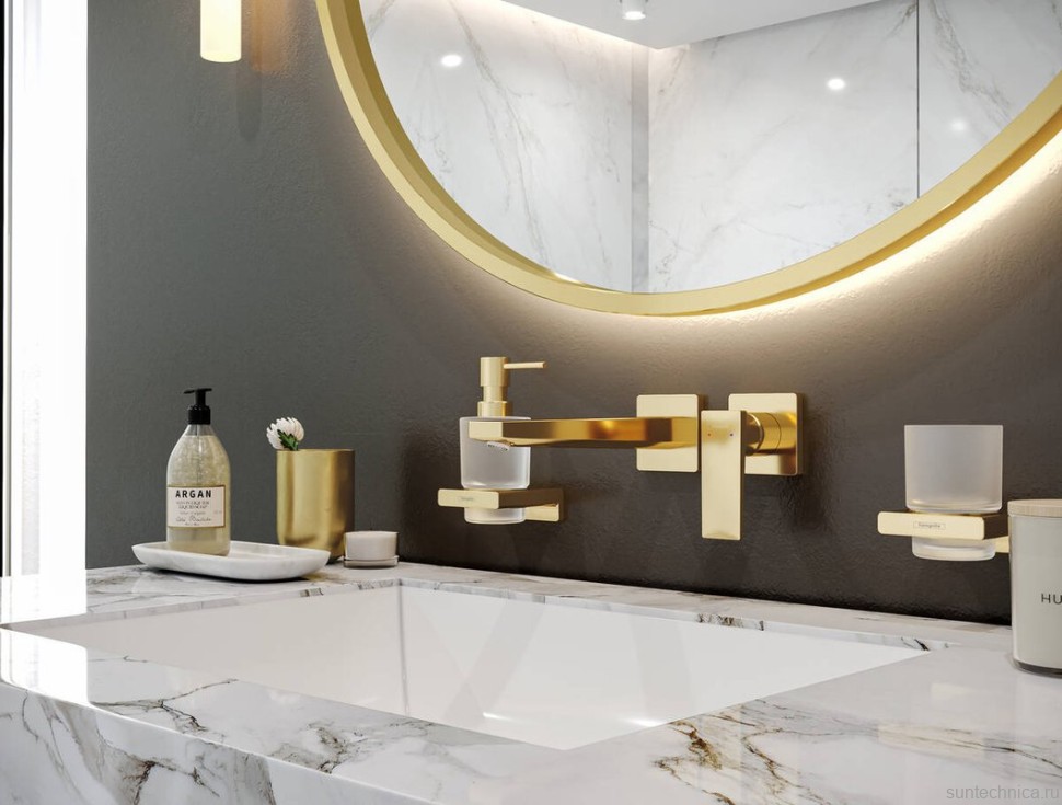 Дозатор Hansgrohe AddStoris 41745990 полированное золото