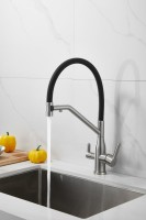 Смеситель для кухни BELZ B815 B78815-1 с гибким изливом, сатин