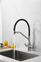 Смеситель для кухни BELZ B815 B78815-1 с гибким изливом, сатин
