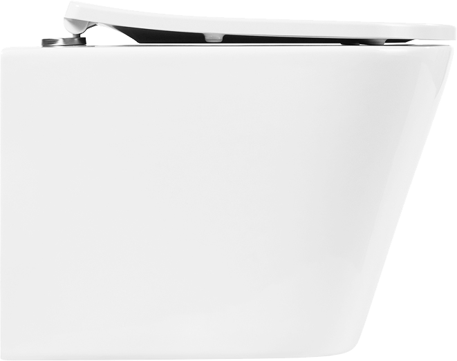Унитаз подвесной BelBagno Flay-r BB053CHR безободковый, крышка BB2031SC с микролифтом