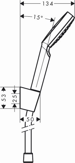 Душевой гарнитур Hansgrohe Crometta 1jet 1,60м  26567400