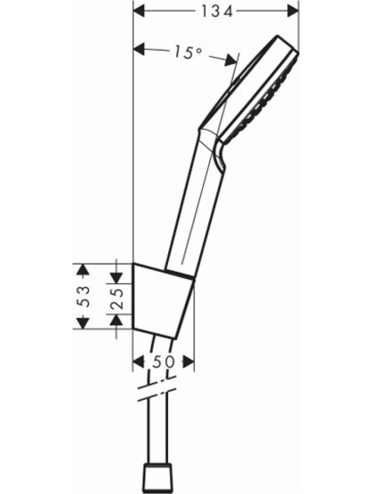 Душевой гарнитур Hansgrohe Crometta 1jet 1,60м  26567400