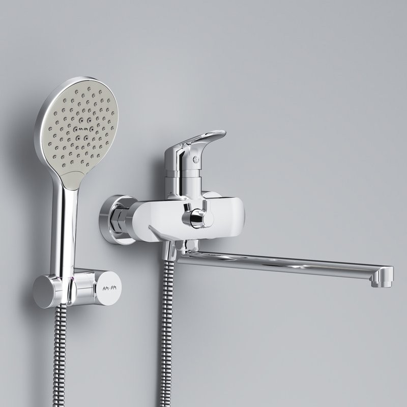 Смеситель с длинным изливом для ванны AM.PM Like F8095000