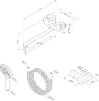 Смеситель с длинным изливом для ванны AM.PM Like F8095000 Смеситель с длинным изливом для ванны AM.PM Like F8095000