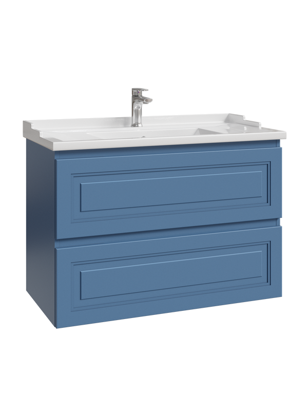 Тумба с раковиной Caprigo Wales Смальти 90 бриллиантово-синяя