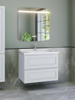 Мебель для ванной комнаты Caprigo Wales 80 матовая белая Мебель для ванной комнаты Caprigo Wales 80 матовая белая