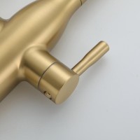 Смеситель для кухни Frap F4398-3 золотой сатин