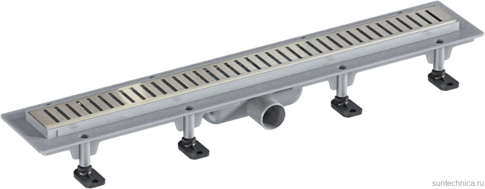 Душевой трап Good Door ТЛ00011 84,5x5,3 см, серый