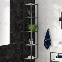 Полка Cezares Cadro 30, четырёхъъярусная, белые полки-вставки