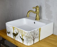Смеситель для раковины Bronze de Luxe Tiffany 1901BR бронза