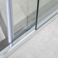 Душевой уголок Vincea Slim-U VSR-2SU9012CL 120x90 см, профиль хром, стекло прозрачное