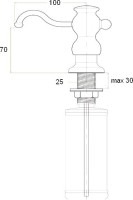 Дозатор для кухонной мойки Zorg ZR-25 черный