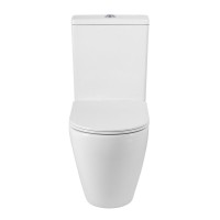 Унитаз-компакт напольный BelBagno Sfera-Tor BB2141CP-TOR/SC безободковый, крышка с микролифтом, бачок BB2141T