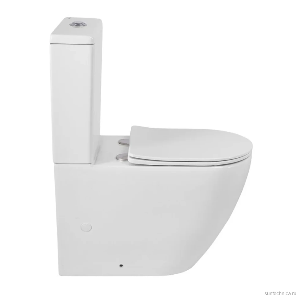 Унитаз-компакт напольный BelBagno Sfera-Tor BB2141CP-TOR/SC безободковый, крышка с микролифтом, бачок BB2141T