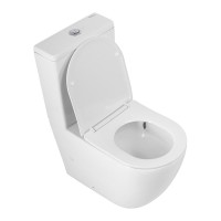Унитаз-компакт напольный BelBagno Sfera-Tor BB2141CP-TOR/SC безободковый, крышка с микролифтом, бачок BB2141T