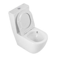 Унитаз-компакт напольный BelBagno Sfera-Tor BB2141CP-TOR/SC безободковый, крышка с микролифтом, бачок BB2141T