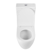 Унитаз-компакт напольный BelBagno Sfera-Tor BB2141CP-TOR/SC безободковый, крышка с микролифтом, бачок BB2141T