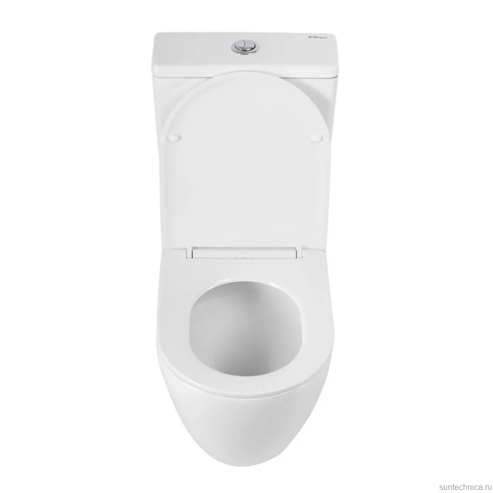 Унитаз-компакт напольный BelBagno Sfera-Tor BB2141CP-TOR/SC безободковый, крышка с микролифтом, бачок BB2141T